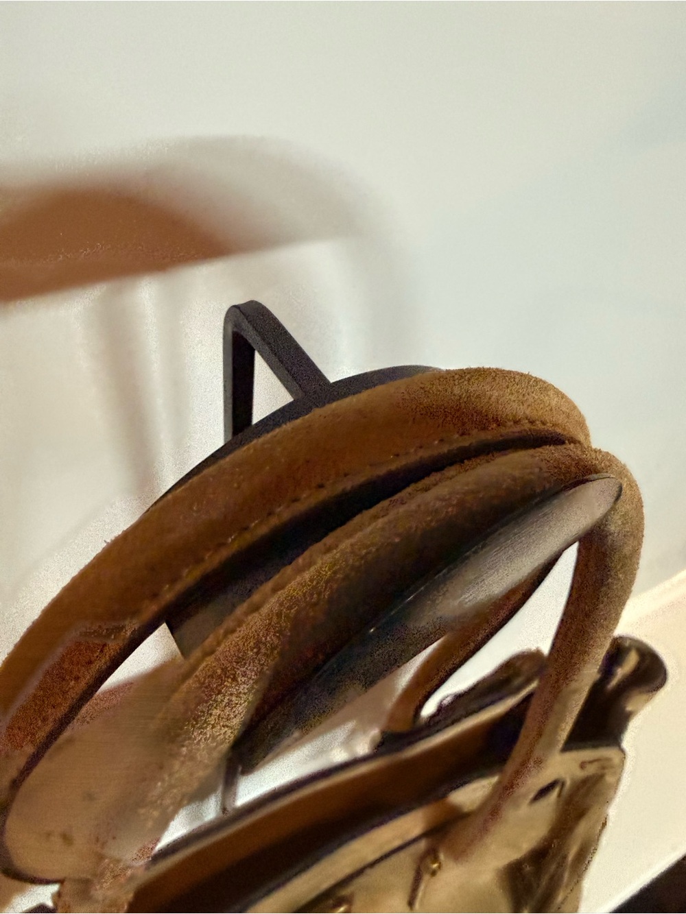 Hamilton Moderne Small Fringed Suede Satchel - Picture 6 of 14
